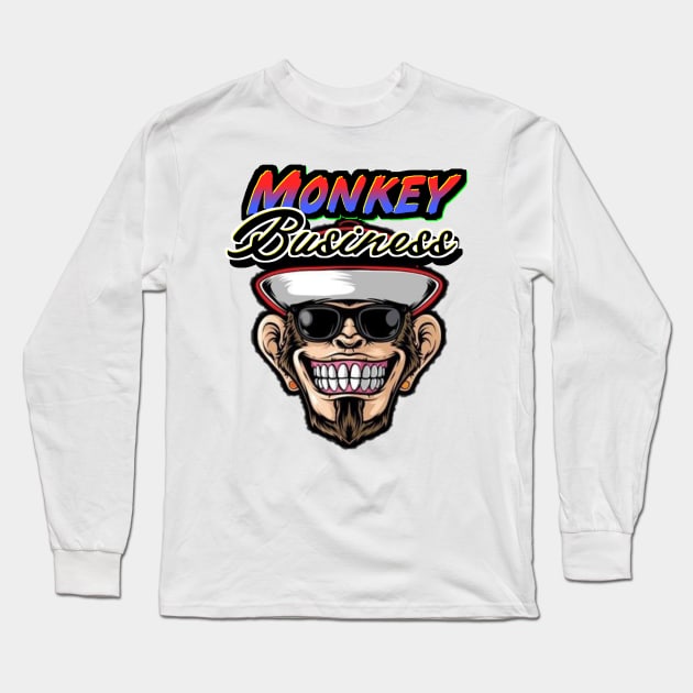 Monkey Business Long Sleeve T-Shirt by VM04